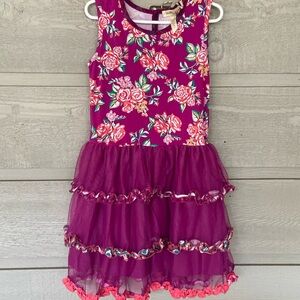 Matilda, Jane dress, floral, ruffles, tutu size 6